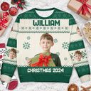 Family - Custom Photo Christmas Family Matching Sweater - Personalized Unisex Ugly Sweater