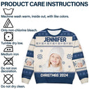 Family - Custom Photo Christmas Family Matching Sweater - Personalized Unisex Ugly Sweater