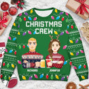 Family - Christmas Crew Family Matching Shirt - Personalized Unisex Ugly Sweater