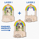 Custom Photo Dog Cat Pet Memorial We Will Meet Again - Personalized 2-Layered Wooden Ornament