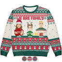 Family - Christmas Family Crew We Are Family - Personalized Unisex Ugly Sweater