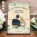 Gift For Couples, Wedding, Gift For Husband, Gift For Wife - Floral Wedding Couple - Personalized Card Keeper, Card Holder