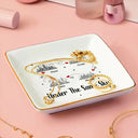 Gift For Bestie,Happy - City Skyline Long Distance Relationship I Miss Your Face - Personalized Ring Dish