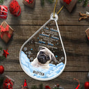 Continue Shopping,Christmas,Memorial,Custom Photo,Pet Lovers,Dog Lovers,Cat Lovers,Sad - Custom Photo Dog Cat Pet Human Memorial Teardrop - Personalized Custom Shaped Acrylic Ornament