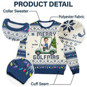 Gift For Yourself, Golf,Gift For Men - Custom Photo Funny Golf Lover Merry Golfmas - Personalized Unisex Ugly Sweater
