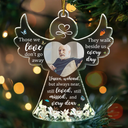 Continue Shopping,Christmas,Memorial,Custom Photo,Sad - Custom Photo Memorial Angel Those We Love Don't Go Away - Personalized Custom Shaped Acrylic Ornament