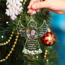 Continue Shopping,Christmas,Memorial,Custom Photo,Sad - Custom Photo Memorial Angel Those We Love Don't Go Away - Personalized Custom Shaped Acrylic Ornament