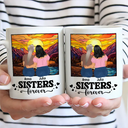 Gift For Bestie, Gift For Sisters - Besties Sisters Forever Sitting Together - Personalized Mug