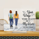 Memorial,Family,Sad - You Never Walk Alone - Personalized Horizontal Rectangle Acrylic Plaque