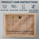 Gift For Mother,Gift For Grandma,Love - Grandma's Garden Love Grows Here - Personalized Picture Frame Light Box