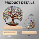 Family - Family Unbreakable Bond Tree Of Life - Personalized 3D Led Light Wooden Base