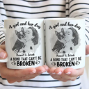 Dog Mom, Dog Lovers - Custom Photo Pencil Drawing A Bond That Can't Be Broken - Personalized Mug