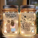 Gift For Mother, Mom - Daughters (Adult) - Mom I Need To Say I Love You - Personalized Mason Jar Light