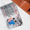 Gift For Couples, Gift For Husband, Gift For Boyfriend, Gift For Men - My Man You Are My Everything - Personalized Aluminum Wallet Card
