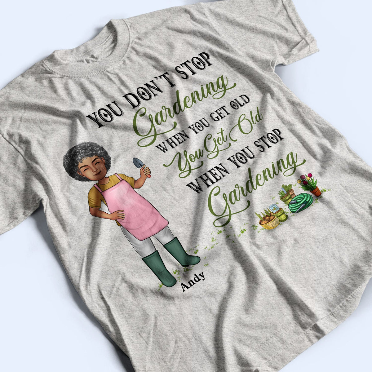 Just A Girl Boy Who Loves Gardening - Birthday, Loving Gift For Yourself, Women, Men, Plant Lovers - Personalized Custom T Shirt