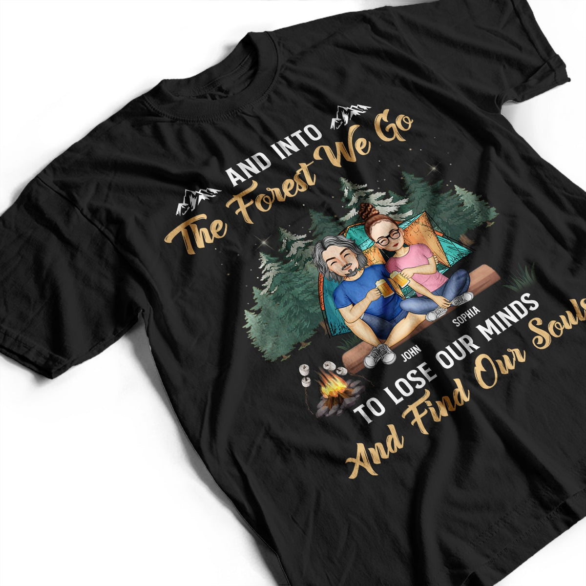 Camping Best Friends Apparently We Are Trouble When We Are Together - Gift For Camping Lovers - Personalized Custom T Shirt