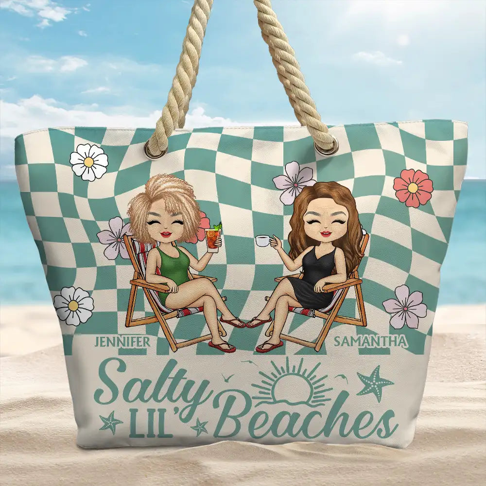 Girls Trip Besties For The Resties Chibi - Personalized Beach Bag