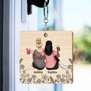 Friendship I'm Here for You - Personalized Wooden Keychain