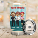 Here's To Another Year Of Laughing Gift For Co-Workers - Personalized Custom Tumbler