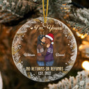 No Returns Or Refunds - Christmas Gift For Couple - Personalized Custom Circle Acrylic Ornament