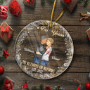 No Returns Or Refunds - Christmas Gift For Couple - Personalized Custom Circle Acrylic Ornament