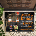 They're Creepy And They Kooky - Halloween Decoration For Family - Personalized Doormat