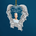 Custom Photo Your Wings Were Ready But My Heart Was Not - Christmas Keepsake, Memorial Gift - Personalized Custom Shaped Acrylic Ornament