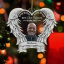 Custom Photo Your Wings Were Ready But My Heart Was Not - Christmas Keepsake, Memorial Gift - Personalized Custom Shaped Acrylic Ornament