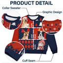 Custom Photo Family Dog Cat - Christmas Gift For Pet Lovers, Men, Women - Personalized Unisex Ugly Sweater