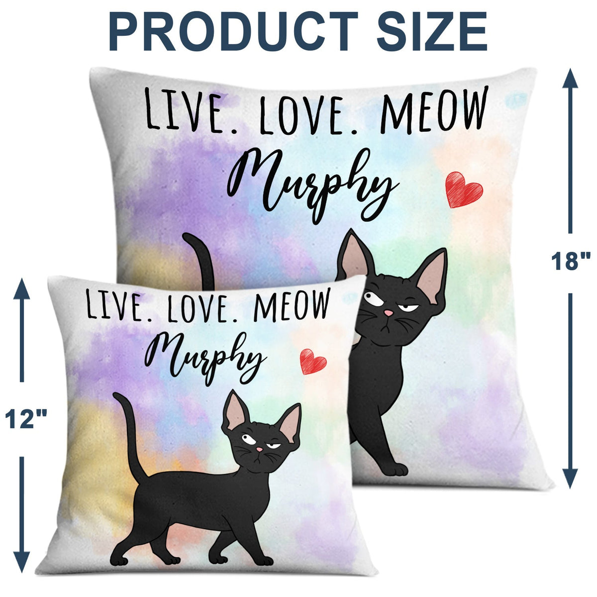 Funny Cartoon Cats Walking - Gift For Cat Lovers - Personalized Pillow