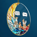 They Still Talk About You Suncatcher - Memorial Christmas Gift For Pet Lovers - Personalized Circle Acrylic Ornament