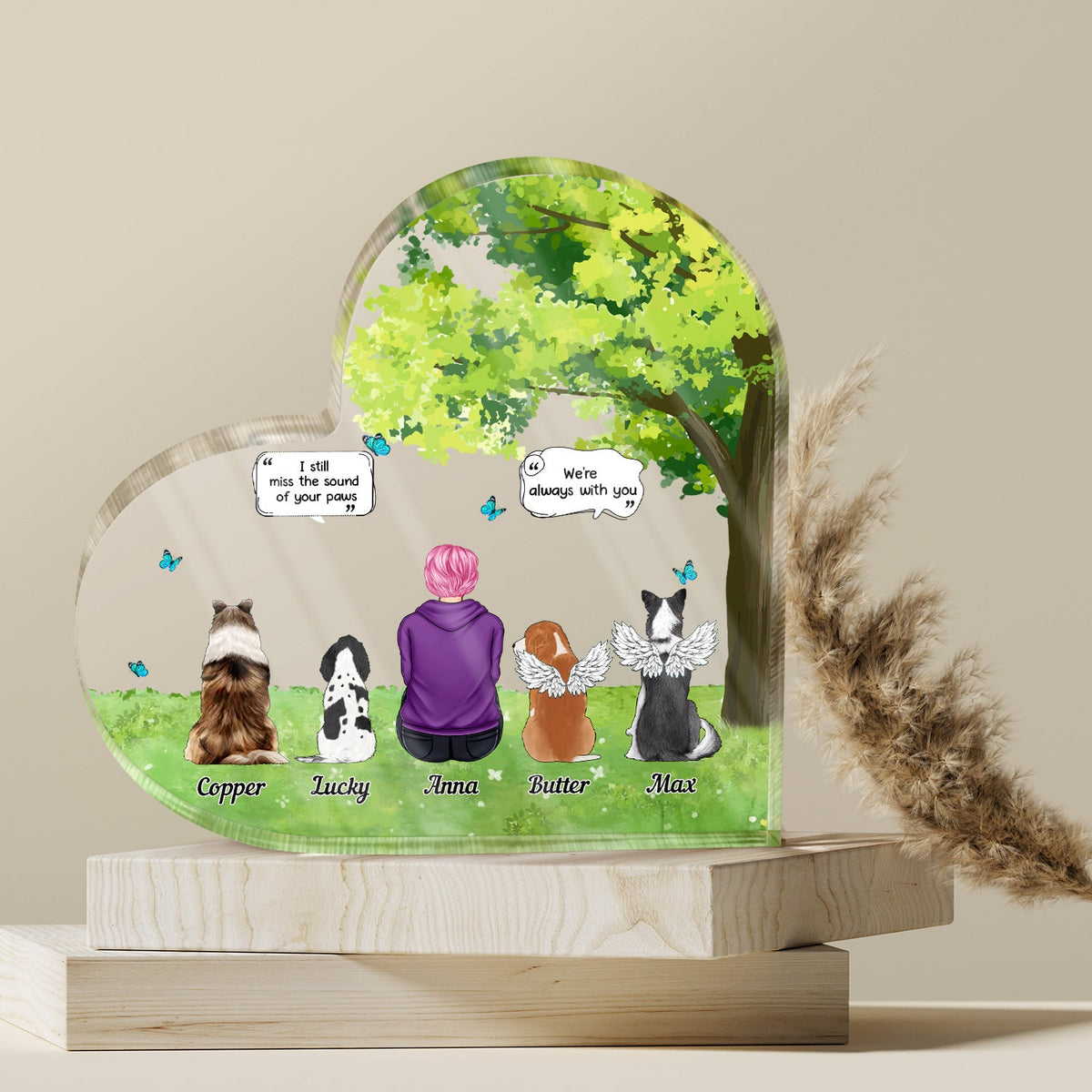 I Still Talk About You - Memorial Gift For Pet Lovers - Personalized Heart Shaped Acrylic Plaque