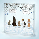 They Still Talk About You - Memorial Gift For Pet Lovers - Personalized Square Shaped Acrylic Plaque