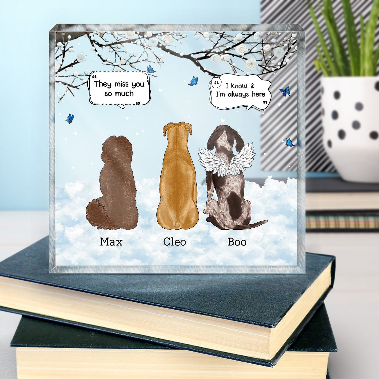 They Still Talk About You - Memorial Gift For Pet Lovers - Personalized Square Shaped Acrylic Plaque