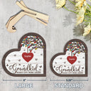 Grandkids Make Life Grand - Gift For Grandparent - Personalized 2-Layered Wooden Plaque With Stand