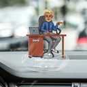 Office Workers Cartoon - Gift For Colleagues And Best Friends - Personalized Acrylic Shaking Stand