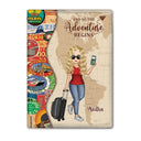 And So The Adventure Begins - Personalized Passport Cover, Passport Holder