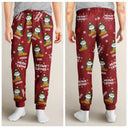 Cat Lovers - Meowy Catmas Funny Cartoon Cats - Personalized Pajama Pants