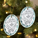 Gift For Couples, Gift For Husband, Gift For Wife, Gift For Boyfriend, Gift For Girlfriend - Engaged Couple Holding Hands The Best Is Yet To Come - 3D Inflated Effect Printed Ornament, Personalized Circle Ceramic Ornament