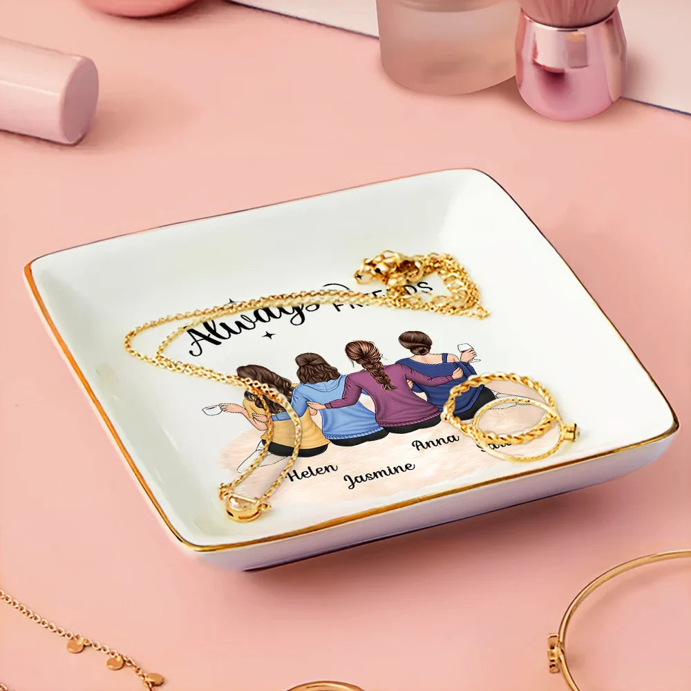 Gift For Bestie - Always Besties - Personalized Ring Dish