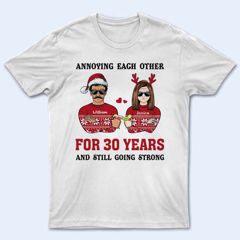 Annoying Each Other - Christmas Gift For Married Couples - Personalized Custom Sweatshirt