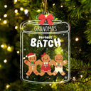 Grandma Grandpa Mom Dad Perfect Batch - Gift For Mom, Dad, Grandparents - Personalized Custom Shaped Acrylic Ornament