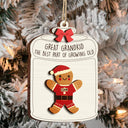 Gingerbread Life Is Better With Grandkids - Christmas, Gift For Grandparent - Personalized 2-Layered Wooden Ornament