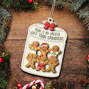 Gingerbread Life Is Better With Grandkids - Christmas, Gift For Grandparent - Personalized 2-Layered Wooden Ornament