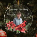 Custom Photo Cardinals I'm Always With You - Memorial Gift - Personalized Custom Shaped Acrylic Ornament