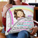 Hug This Pillow And I'll Be Hugging You - Gift For Granddaughter, Grandson, Kids - Personalized Pillow