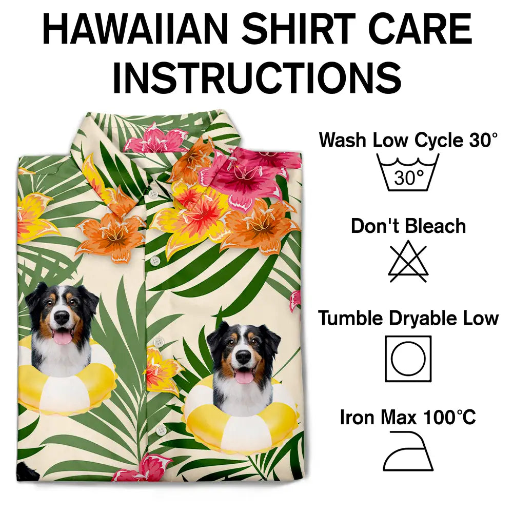 Custom Photo Aloha Dog Cat - Personalized Hawaiian Shirt