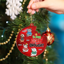 Is This Jolly Enough Funny Cartoon Cat - Personalized Custom Shaped Acrylic Ornament