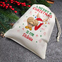 Monogram Merry Christmas For Kids - Personalized Favor Bag