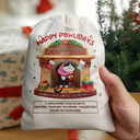 Christmas,Pet Lovers,Cat Lovers,Cat Mom,Cat Dad,Happy - Hanging Cat Meowy Catmas - Personalized Favor Bag